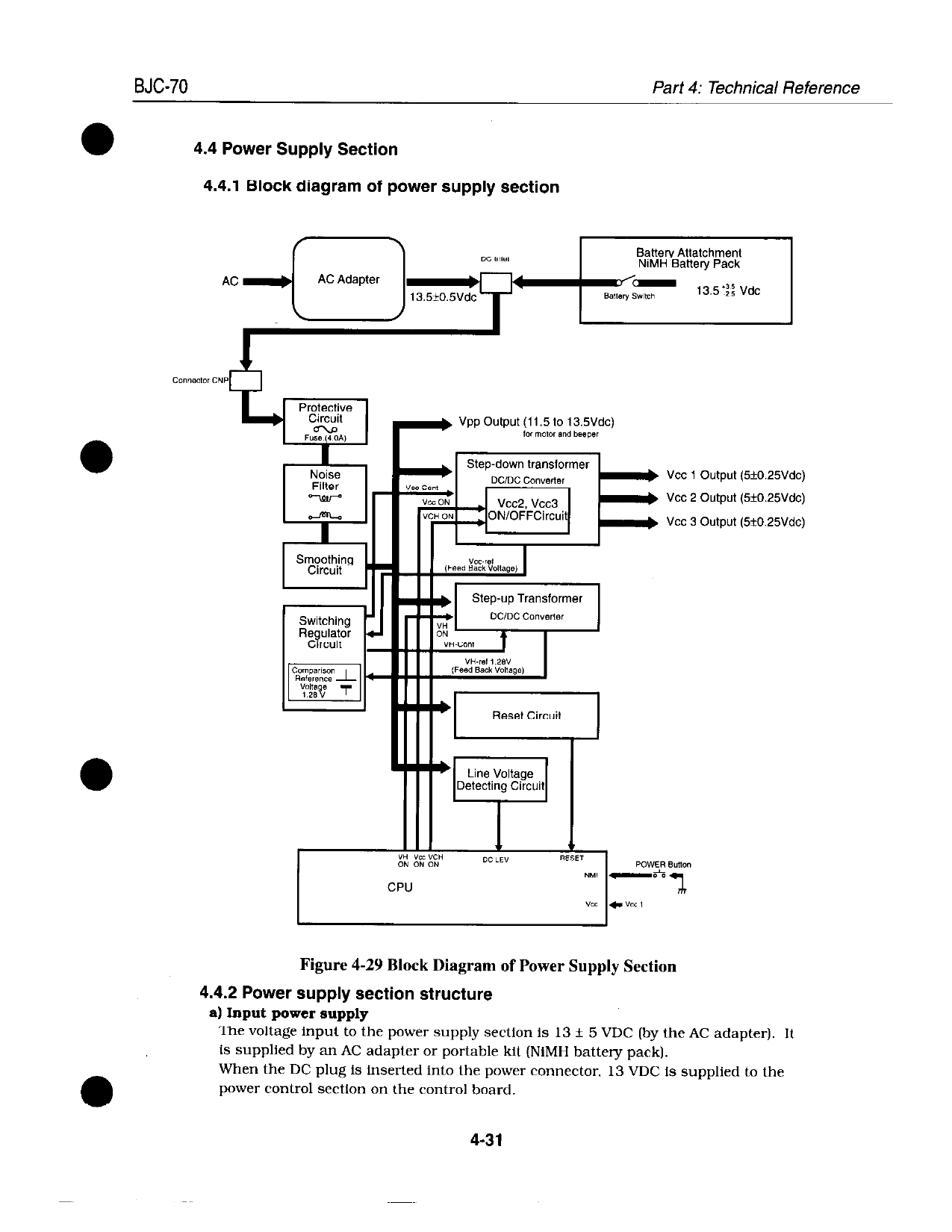 Canon BubbleJet BJC-70 Service Manual-4